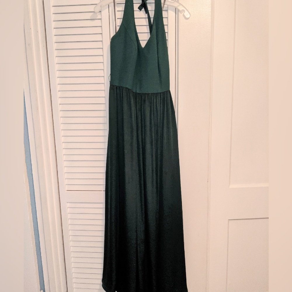 - White by vera wang green halter dress size…
